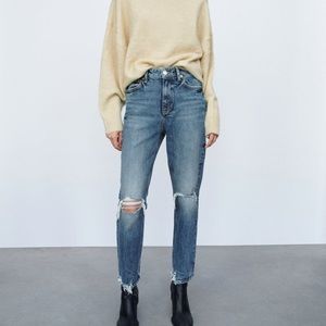 Zara Ripped Slim Jeans